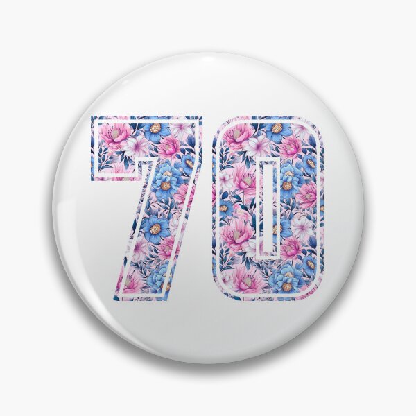 Item preview, 70th Birthday, floral number 70, woman’s designed and sold by iclipart.