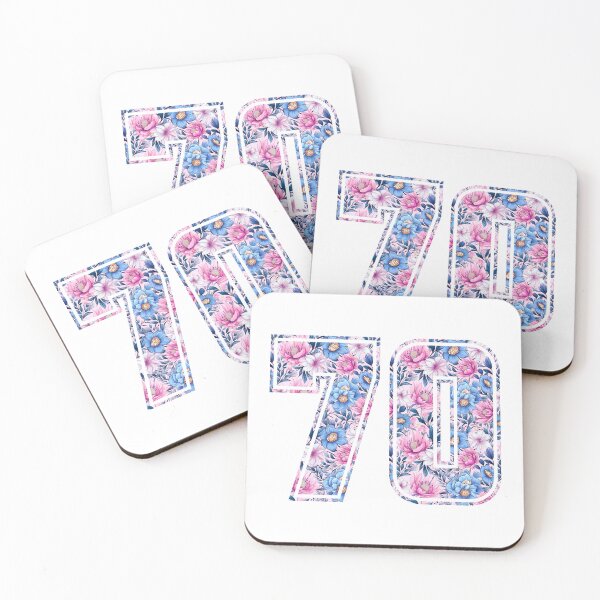 Item preview, 70th Birthday, floral number 70, woman’s designed and sold by iclipart.