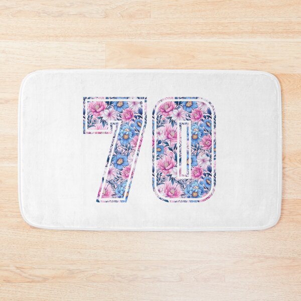 Item preview, 70th Birthday, floral number 70, woman’s designed and sold by iclipart.