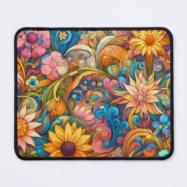 Item preview, Abstract and Cute Floral Pattern designed and sold by Kittyzens.
