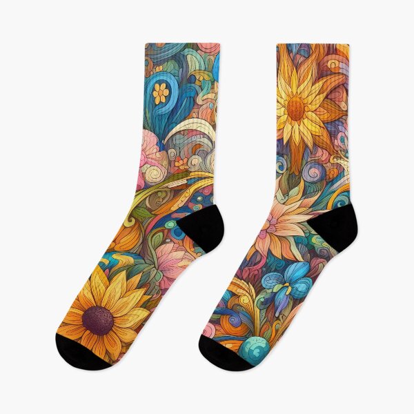 Item preview, Abstract and Cute Floral Pattern designed and sold by Kittyzens.
