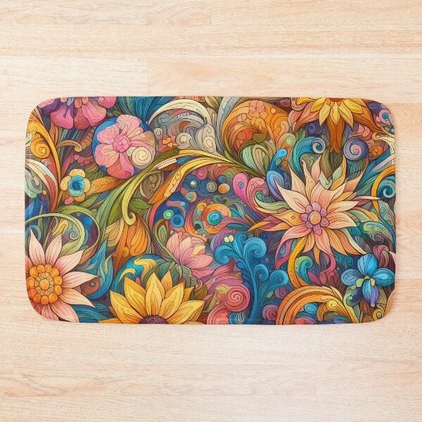 Item preview, Abstract and Cute Floral Pattern designed and sold by Kittyzens.