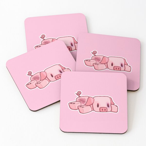 Item preview, Minecraft Pig Plush Art designed and sold by TalesOfNelda.