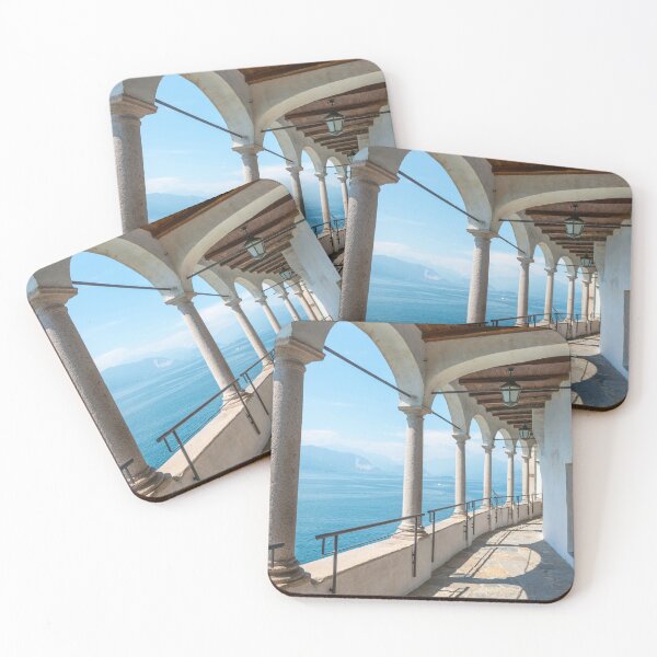 Item preview, Eremo di Santa Caterina del Sasso with an Elevated Walkway with Arches designed and sold by Mats Silvan.