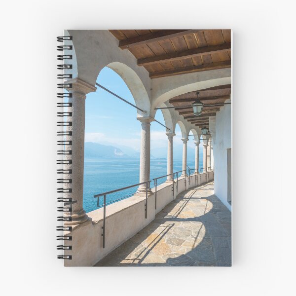 Item preview, Eremo di Santa Caterina del Sasso with an Elevated Walkway with Arches designed and sold by Mats Silvan.