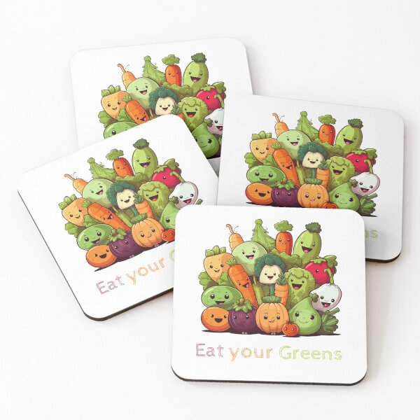 Artikelvorschau, Cute Vegtable Characters Eat your Greens entworfen und verkauft von Samanthi007.