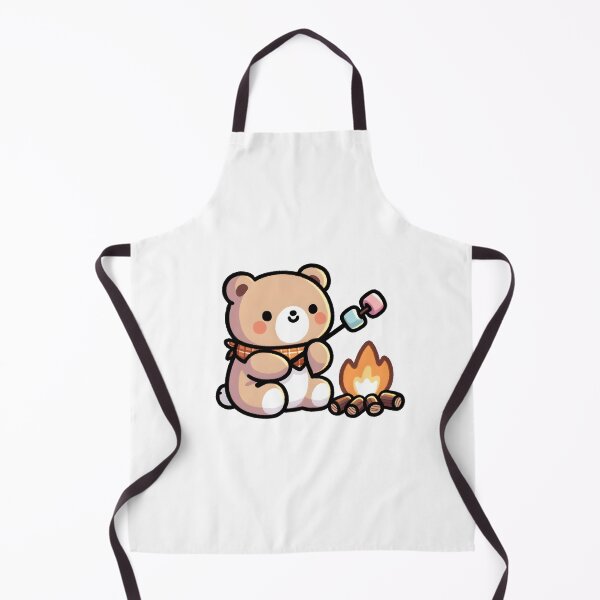 Artikelvorschau, Cute Bear Toasting Marshmallows Campfire entworfen und verkauft von UmbrellaStudio1.