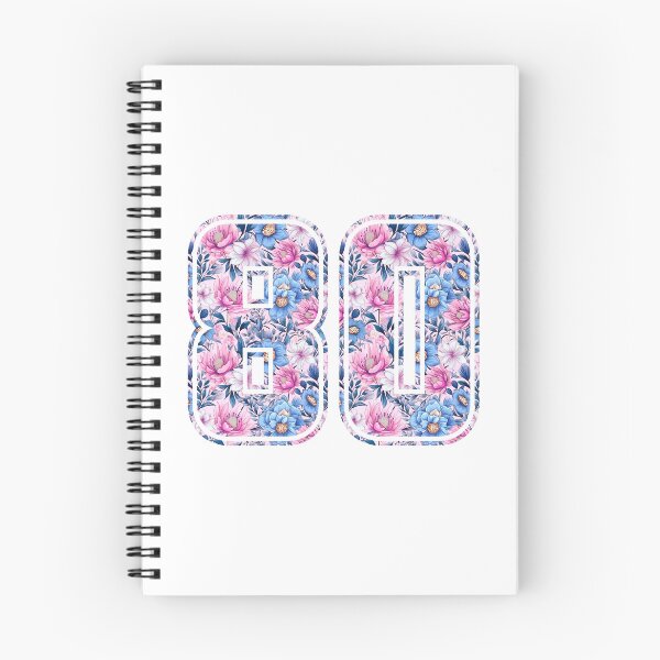 Item preview, 80th Birthday, floral number 80, woman’s designed and sold by iclipart.