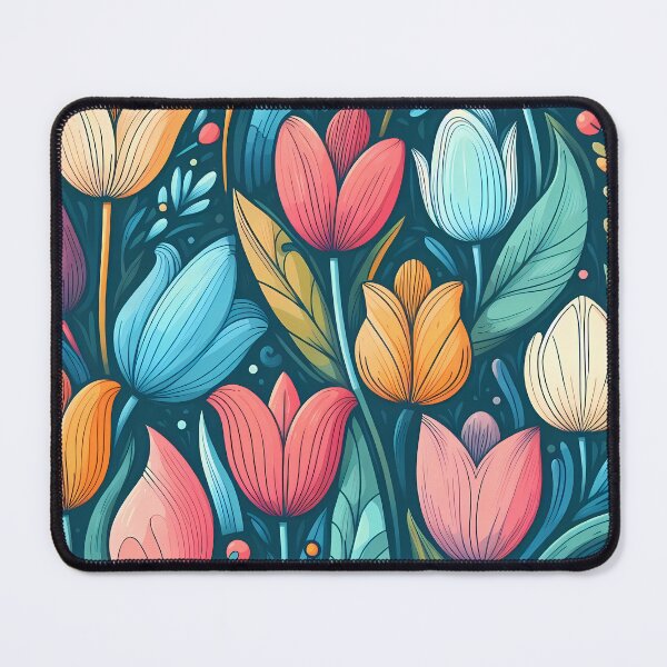 Item preview, Abstract and Cute Floral Pattern designed and sold by Kittyzens.