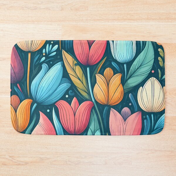 Item preview, Abstract and Cute Floral Pattern designed and sold by Kittyzens.
