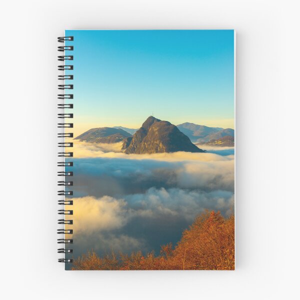 Item preview, Mountain Peak San Salvatore Above Cloudscape with a Autumn Tree designed and sold by Mats Silvan.