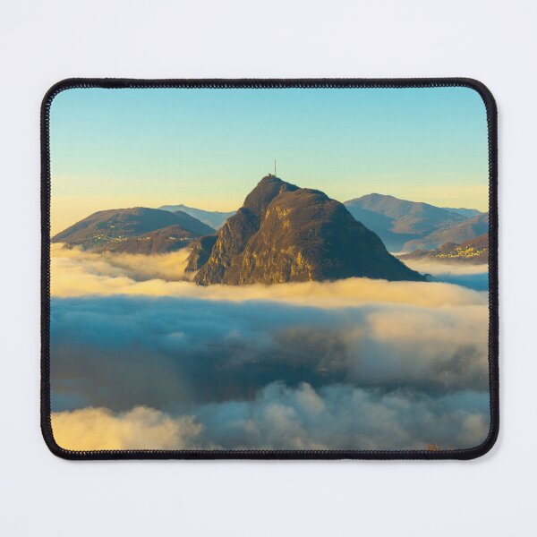 Item preview, Mountain Peak San Salvatore Above Cloudscape with a Autumn Tree designed and sold by Mats Silvan.