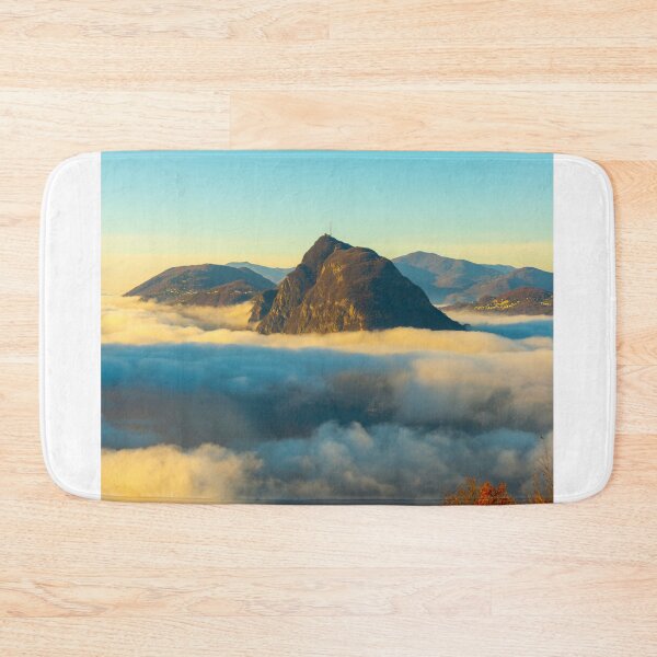 Item preview, Mountain Peak San Salvatore Above Cloudscape with a Autumn Tree designed and sold by Mats Silvan.