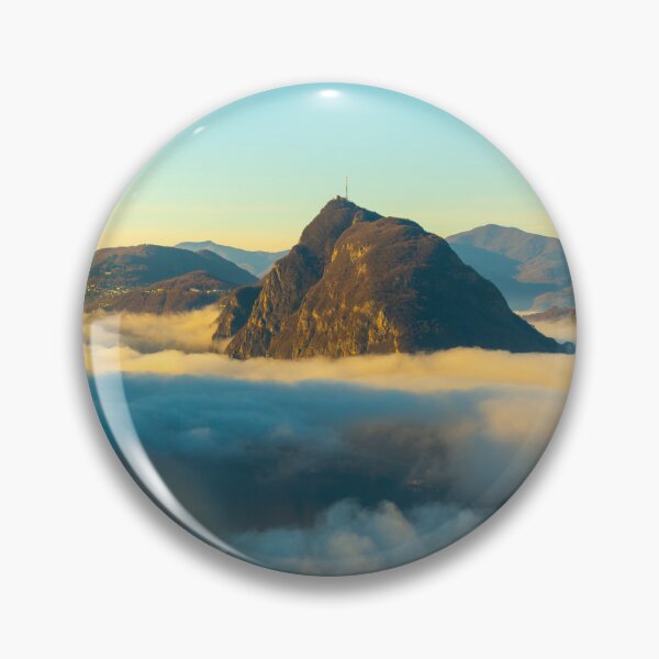 Item preview, Mountain Peak San Salvatore Above Cloudscape with a Autumn Tree designed and sold by Mats Silvan.