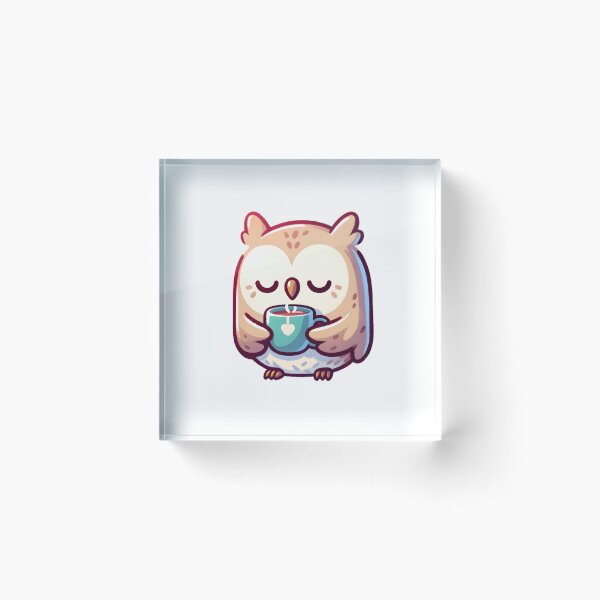Artikelvorschau, Soothing Owl with Heart Tea Cup  entworfen und verkauft von UmbrellaStudio1.