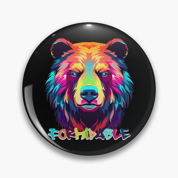 Item preview, Neon Grizzly Bear designed and sold by SideSignal.