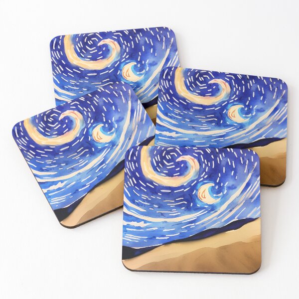 Item preview, Celestial Waltz: Watercolor Nocturne designed and sold by LustigFox.