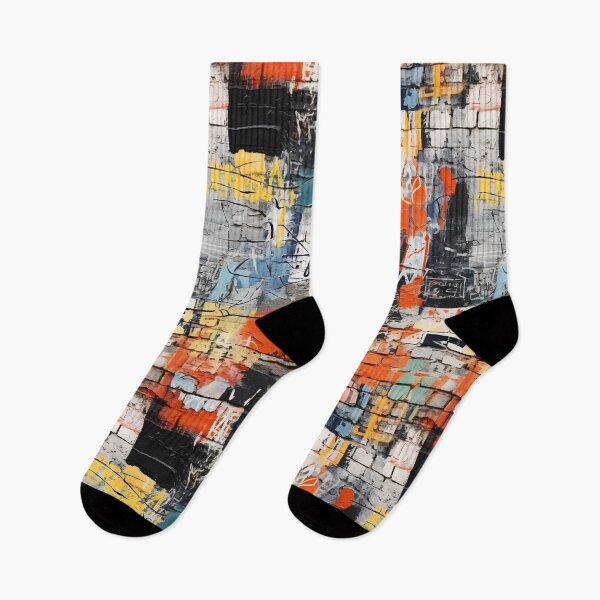 Item preview, Urban Charm: Vibrant Graffiti on Raw Brick Wall designed and sold by polonuim210.