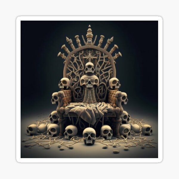 Throne of bones Sticker