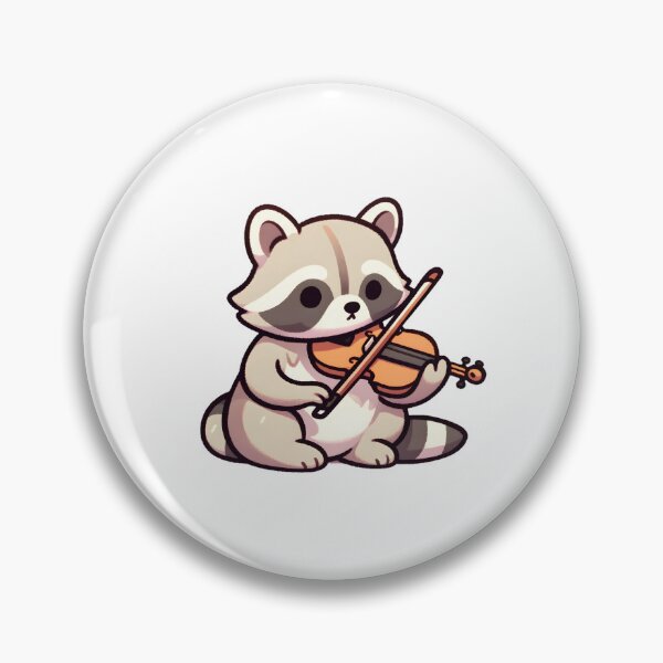 Artikelvorschau, Melodic Raccoon Playing Violin entworfen und verkauft von UmbrellaStudio1.