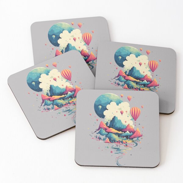 Item preview, "Elevated Euphoria: Balloons, Mountains, and Streams" designed and sold by raphicha365.