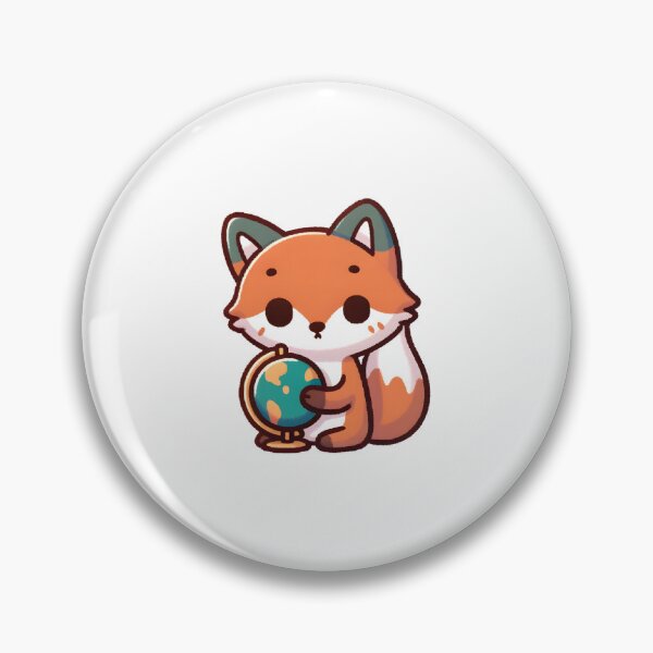 Artikelvorschau, Curious Fox with Globe entworfen und verkauft von UmbrellaStudio1.