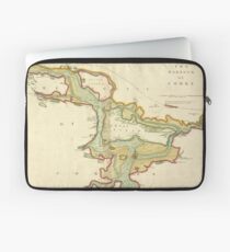Vintage Map of Cork Harbor Ireland (1702) Laptop Sleeve