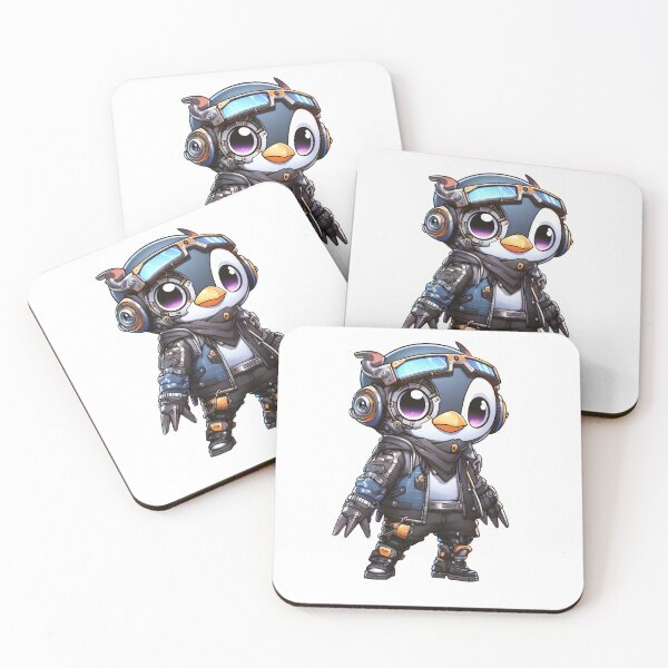 Item preview, Cute Cyberpunk Robot Penguin! designed and sold by kukamatsu.