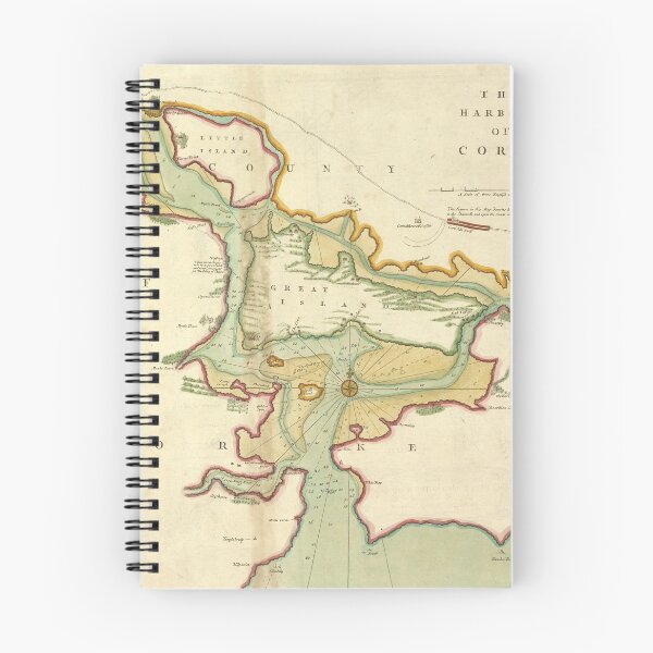 Item preview, Vintage Map of Cork Harbor Ireland (1702) designed and sold by BravuraMedia.