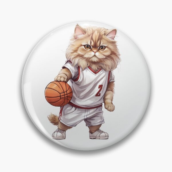 Item preview, Cute Persian Cat wearing a basketball uniform playing basketball designed and sold by chathai.