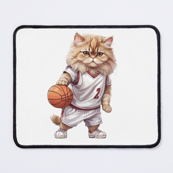 Item preview, Cute Persian Cat wearing a basketball uniform playing basketball designed and sold by chathai.