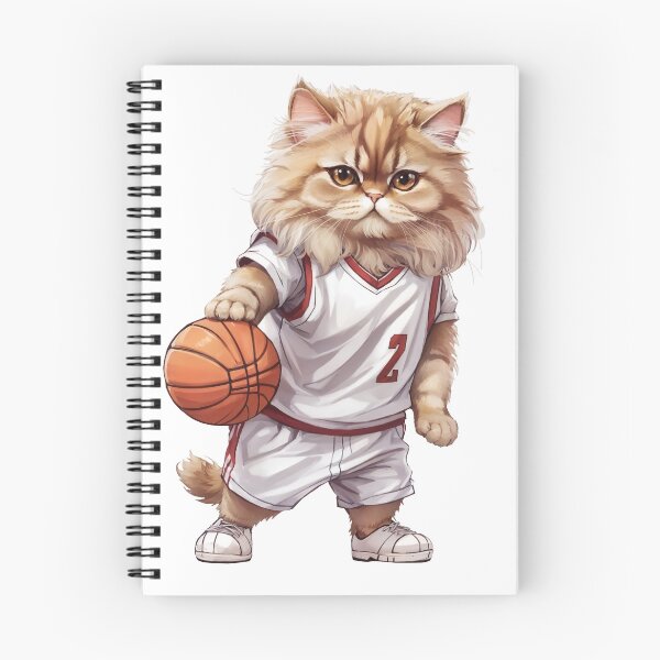 Item preview, Cute Persian Cat wearing a basketball uniform playing basketball designed and sold by chathai.