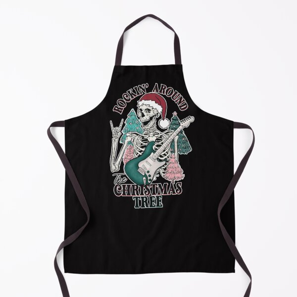 Item preview, Skeleton Rock and Roll Christmas Goth Christmas Skeleton Santa Hat designed and sold by RoguePixel.