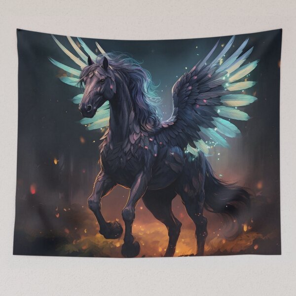 Item preview, luminescent translucent pegasus winged horse designed and sold by dcrc.