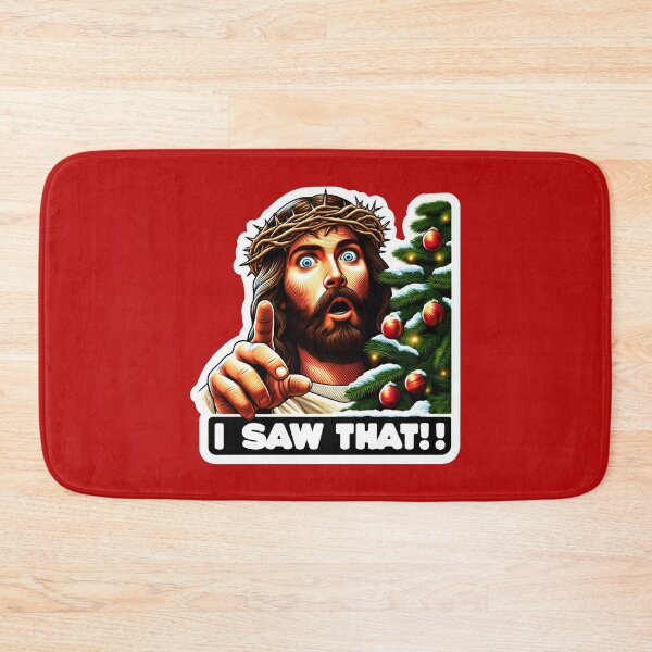 Item preview, I SAW THAT Jesus meme Crown of Thorns Christmas Tree designed and sold by plushism.