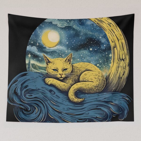 Item preview, Resting Mooncat designed and sold by HofTao.