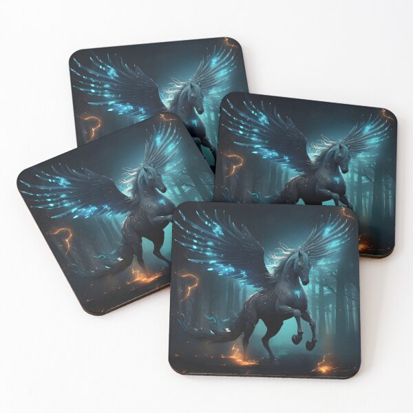 Item preview, luminescent translucent pegasus winged horse designed and sold by dcrc.