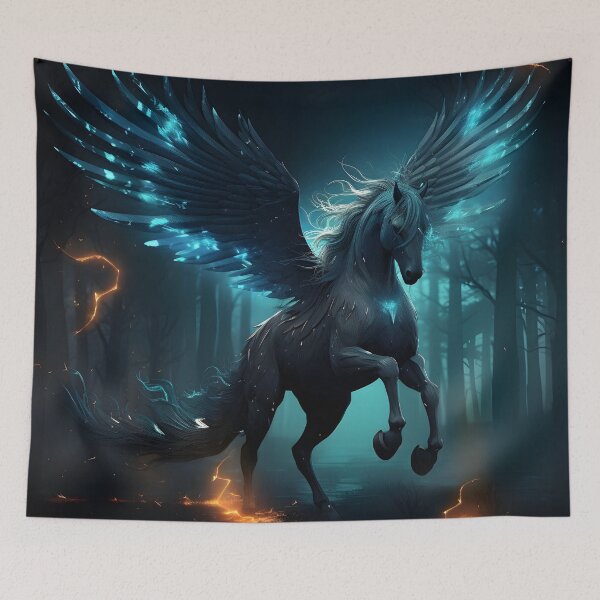 Item preview, luminescent translucent pegasus winged horse designed and sold by dcrc.