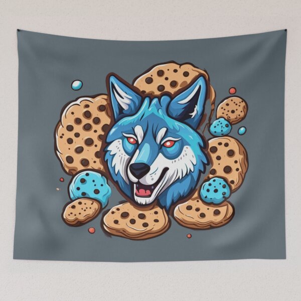 Item preview, Cookie Cravings: The Hungry Howl of the Cookies Wolf designed and sold by NightshadeWolfs.
