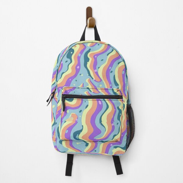 Item preview, Rainbow squiggles repeating pattern designed and sold by EasyPrints337.