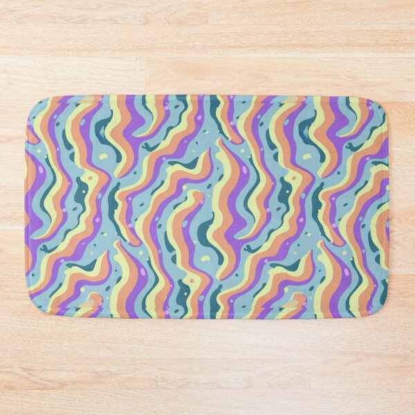 Item preview, Rainbow squiggles repeating pattern designed and sold by EasyPrints337.