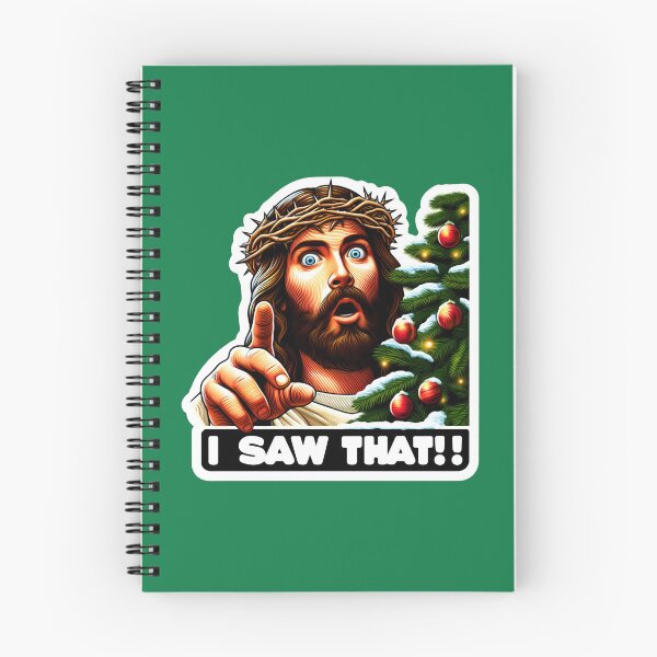 Item preview, I SAW THAT Jesus meme Crown of Thorns Christmas Tree designed and sold by plushism.