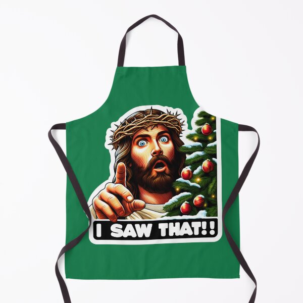 Item preview, I SAW THAT Jesus meme Crown of Thorns Christmas Tree designed and sold by plushism.