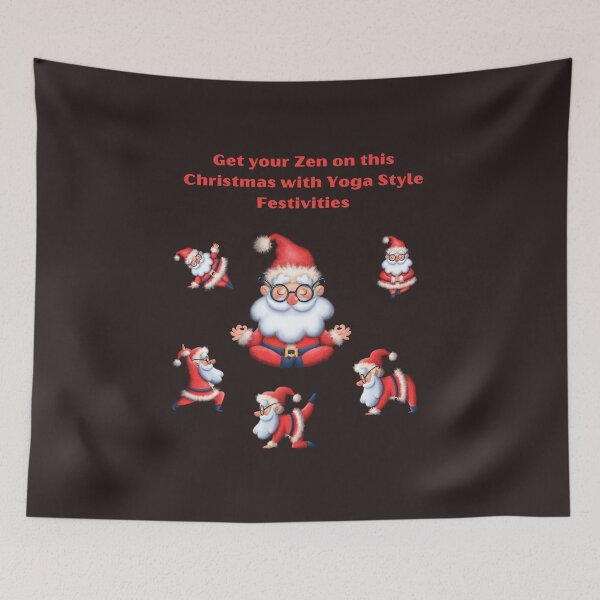 Item preview, Get your Zen on this Christmas with Yoga Style Festivities designed and sold by OkiFab.