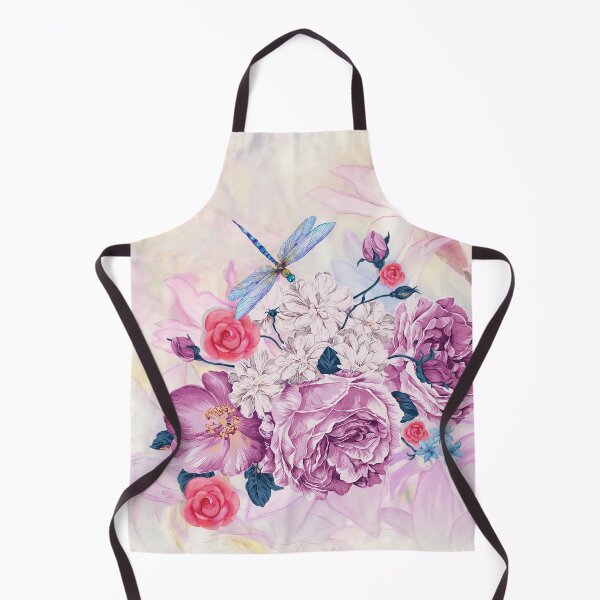 Artikelvorschau, Blaue Libelle und Blumen entworfen und verkauft von tomorrowsart.