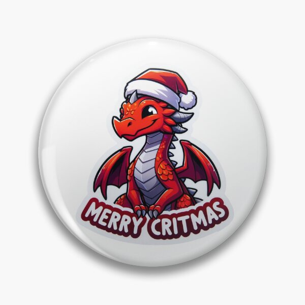 Item preview, Merry Critmas Dragon designed and sold by Mekaneko.