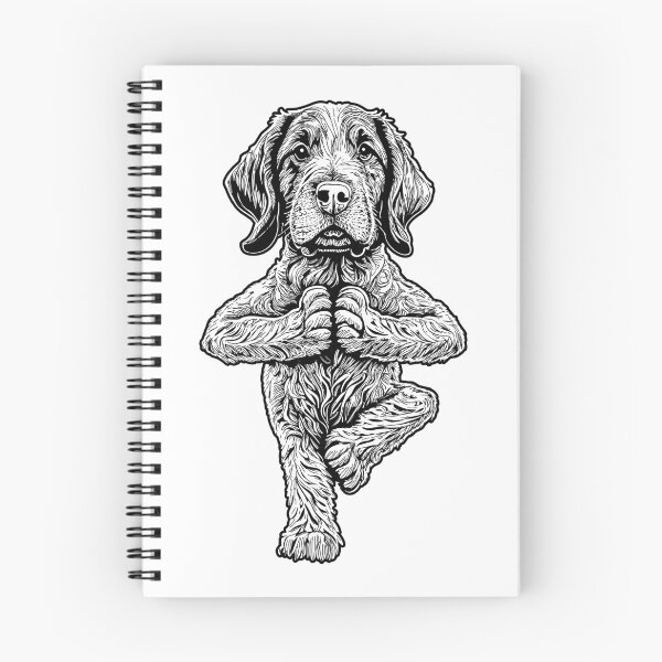 Item preview, German Wirehaired Pointer Yoga Dog Puppy Funny Dogs Asana designed and sold by GrandeDuc.