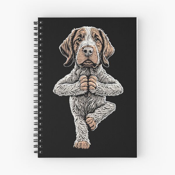 Item preview, German Wirehaired Pointer Yoga Dog Puppy Funny Dogs Asana designed and sold by GrandeDuc.