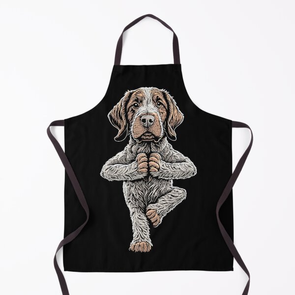 Item preview, German Wirehaired Pointer Yoga Dog Puppy Funny Dogs Asana designed and sold by GrandeDuc.