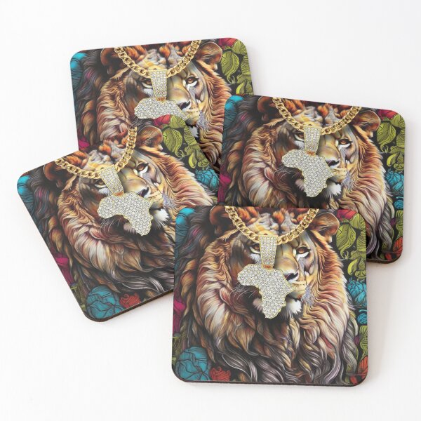 Item preview, Diamond African Lion; Pop Art; HipHop Style; designed and sold by StickerApe.